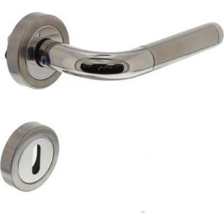 Deurkruk RVS nils m/rozet ital deurbeslag GY10345231 Deurkruk RVS deurbeslag nils m/rozet ital 8714186129999
