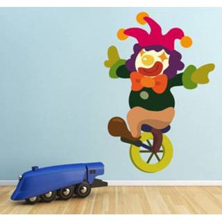Wanddecoratie Clown op Eenwieler Eenwieler Wanddecoratie Clown op