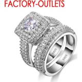 INALIS Zircon Platinum Plated Rhinestones Gift Anniversary Wedding Finger Rings INALIS Zircon Platinum Plated Rhinestones Gift Anniversary Wedding Finger Rings